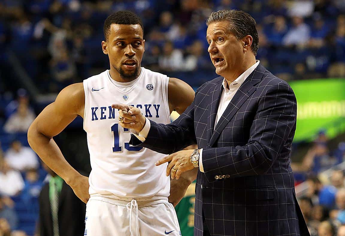 Ncaa basketball - Isaiah Briscoe e John Calipari (Kentucky)