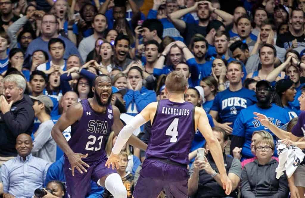 Nathan Bain Stephen F. Austin SFA Duke Top 10
