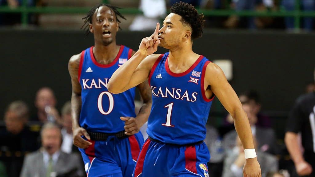 Devon Dotson Marcus Garrett - Kansas